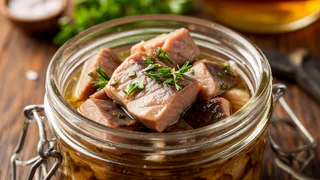 Просто укладываю эту копеечную рыбу в банку и заливаю простым маринадом: вкусно - хоть на праздничный стол 