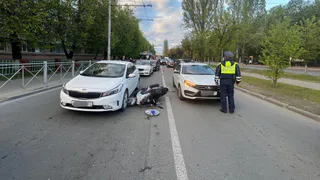 Во Владимире водитель скутера пострадал в ДТП на перекрёстке улицы Батурина