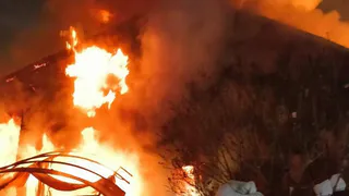 В Татарстане ночью сгорел дом 