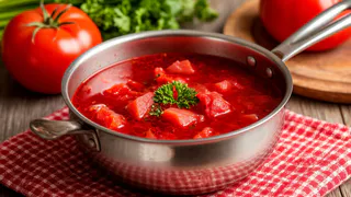 Как варят настоящий борщ, а не суп со свеклой: отыскала рецепт в книге 1952 года. Есть 2 тонкости: от них зависит вкус и рубиновый цвет