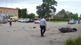 Под Рязанью водитель скутера попал в ДТП