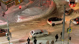 В Рязани из‑за уборки наледи перекрыли одну из улиц