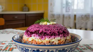 Только так готовлю "Селёдку под шубой": слои выкладываю в таком порядке, классический рецепт