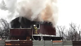 Хозяин отлучился на несколько минут: под Новомичуринском загорелась баня