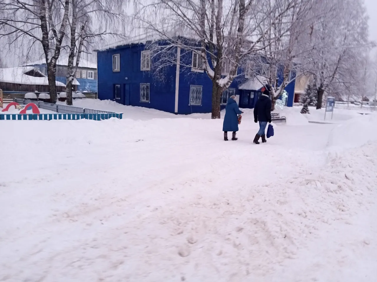 Зимняя проблема Подзи: тротуары под снегом, дети на дорогах