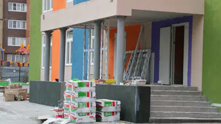 Работы подходят к концу: в Дашково-Песочне завершают строительство детсада