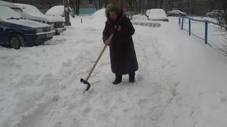 Рязанцы вышли на улицу с лопатами