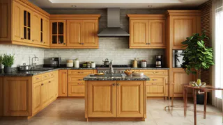 1 столовая ложка копеечного средства и от жира на кухонных шкафчиков не останется и следа