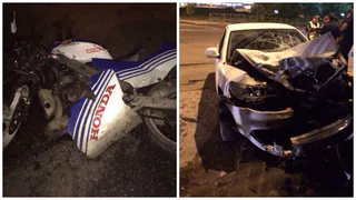 Байкера у Ленты сбил военнослужащий