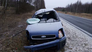 Пошел на обгон и ошибся: под Касимовом "Форд" влетел в КАМаз