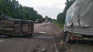 В Рязанской области столкнулись сразу три автомобиля