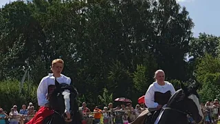 Всадницы на владимирских тяжеловозах очаровали ивановцев