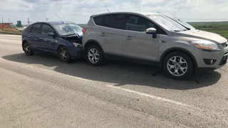 В Рязанской области Ford Focus протаранил Ford Kuga