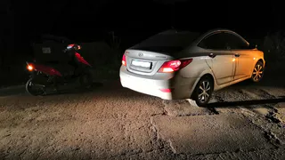 В Милославском районе пьяный водитель скутера влетел в автомобиль