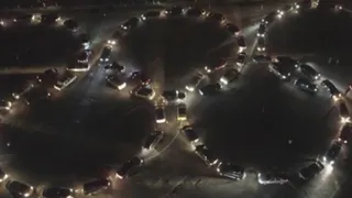 Автомобилисты устроили флешмоб в поддержку российских олимпийцев - видео