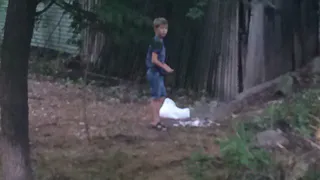 В центре Рязани дети развели костер