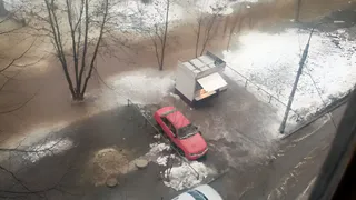 13 января в Канищеве на улице Станкозаводской прорвало канализацию