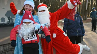 В Рязани состоялся забег Дедов Морозов