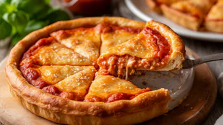 Сытный пирог за 1 минуту лучше пиццы: тесто на кефире замешиваю ложкой, сверху любая начинка - домашних за уши не оттащишь