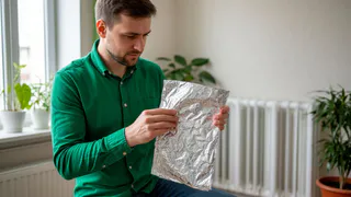 Нужна только фольга: дома тепло даже в -40 и из окна не больше не сифонит