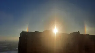 В Рязани запечатлели эффект ложных солнц