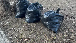 Магнитогорская молодежь навела порядок у монумента "Тыл - фронту"