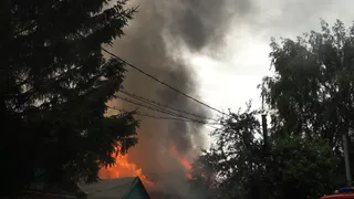 В Дашково-Песочне загорелся частный дом