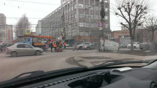 В Рязани перекрыли дорогу на Костычева