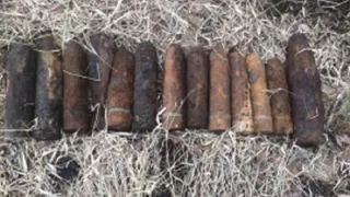 Под Брянском найдены десятки артиллерийских снарядов