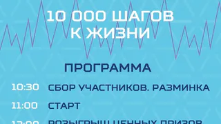Нижнекамцев приглашают присоединиться к Всероссийской акции «10 тысяч шагов к жизни»