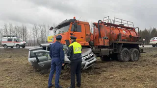 Под Альметьевском "Дастер" залетел под КАМАЗ: двое погибли 