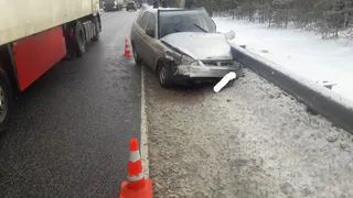 Обошлось без пострадавших: в Путятинском районе столкнулись Лада и фура