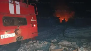 В одной из деревень Чувашии пожар уничтожил частный дом