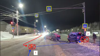 Автоледи за рулем Lada Granta стали виновницами ДТП на дорогах Сыктывкара