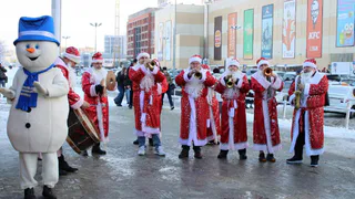 В Рязани по улицам города начал ездить «Новогодний экспресс»