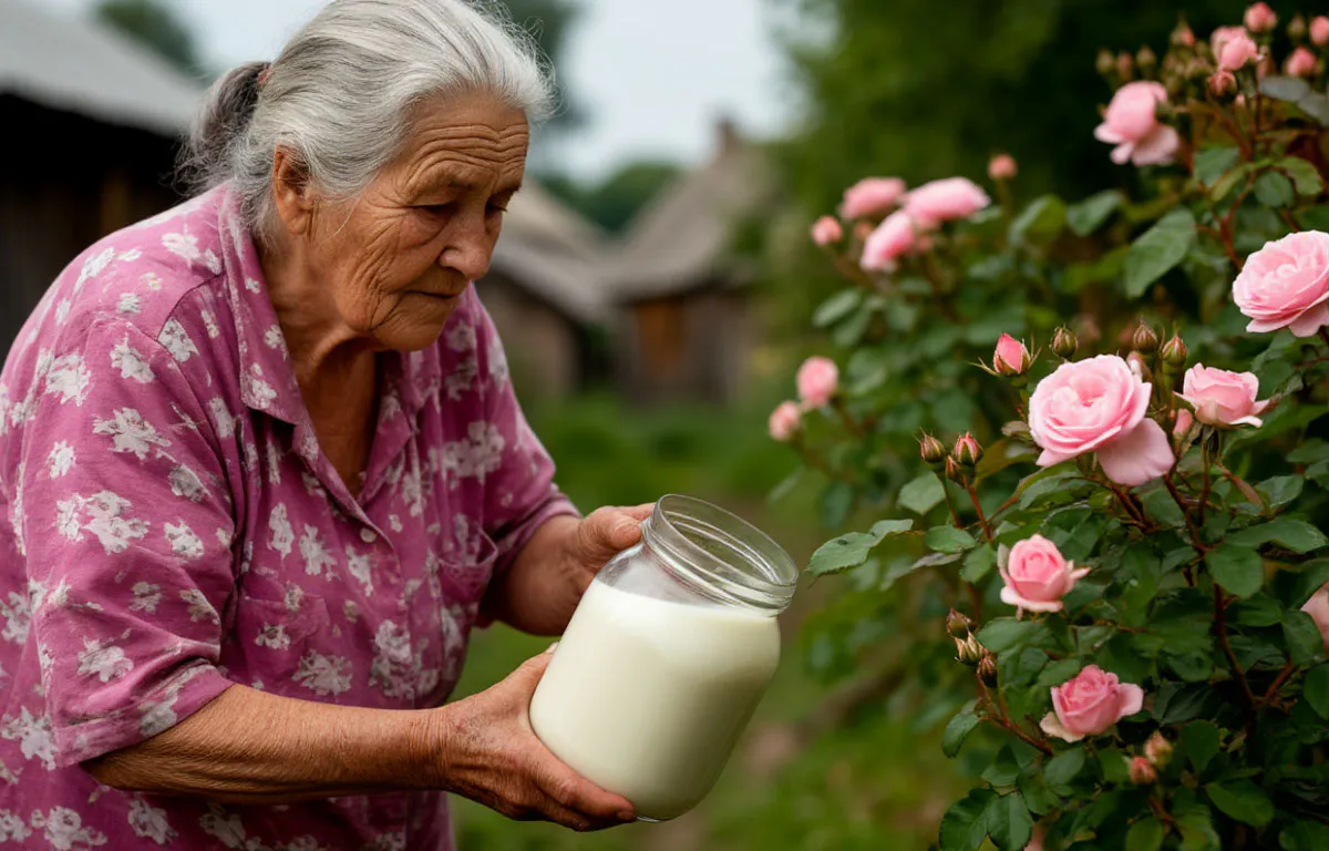 Соседка по даче открыла свой секрет: перед заморозками я поливаю розы молоком. Результат весной шокирует всех