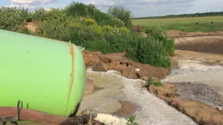 В Рязанской области отходы незаконно выбрасывались в реку