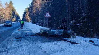 Водителя сгоревшей под Брянском машины, в которой погибла женщина, отпустили из больницы