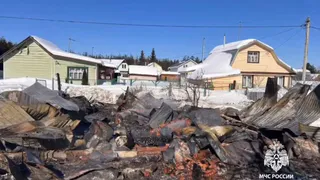 При пожаре в Лаишевском районе пострадал 66‑летний мужчина