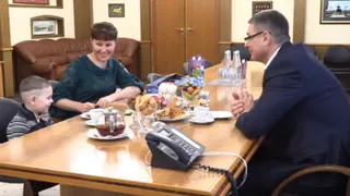 Авдеев исполнил мечту четырехлетнего мальчика из Гороховца, чей отец погиб в зоне СВО