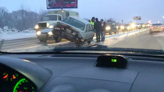 Утреннее ДТП на Северной окружной попало на видео