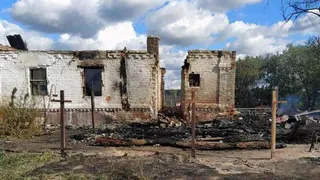 В Кораблинском районе Рязанской области загорелись два дома