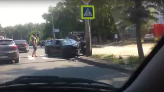 Появилось видео ДТП в Приокском