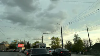 Утром 18 марта в Рязани на Солотчинском мосту образовалась большая пробка