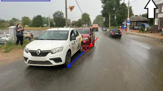 В Коми столкнулись 2 такси, пассажирка одного из них получила травмы