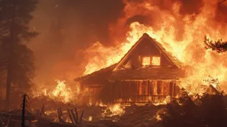 В Гусь-Хрустальном районе сгорел частный дом