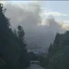 В Коми под Ухтой загорелся полигон ТБО, чёрный дым видно из города