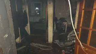 Ночью в Коврове случился пожар в многоквартирном доме, один человек пострадал