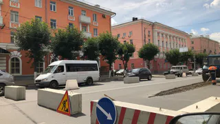 В Рязани из-за работ парализовано движение на Первомайском проспекте