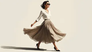 Юбка миди из плотной ткани — элегантность без усилий даже после 50